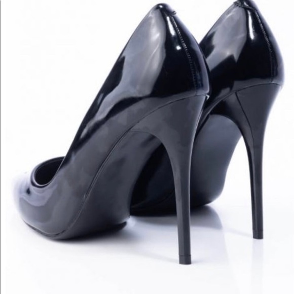 Azalea Wang Here To Stay Black Patent Pumps - Picture 2 of 4